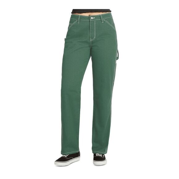 Dickies Juniors' Women's Carpenter Pants - Ivy Green 9/29 - Picture 1 of 6